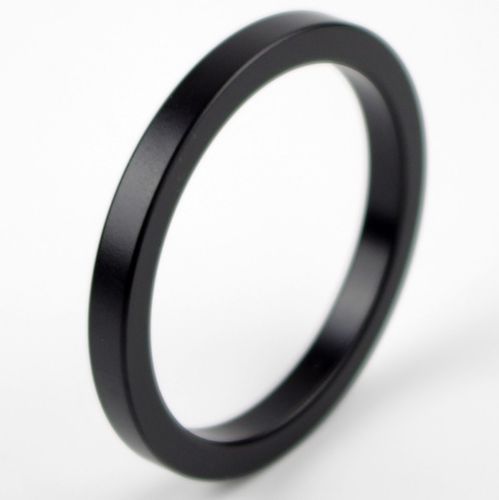 Metal Aluminium 5mm Cock Ring 45mm Black
