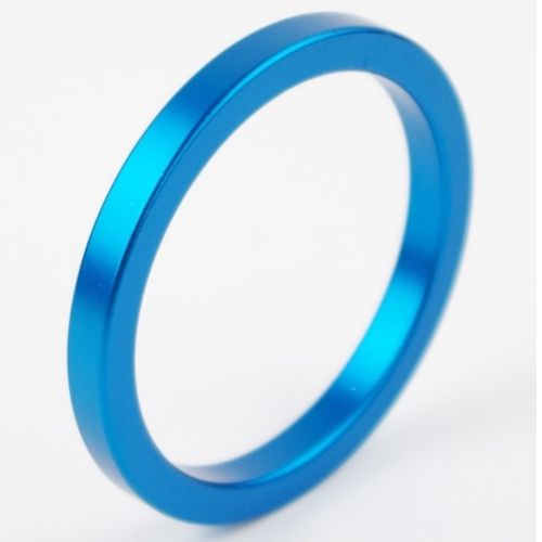 Metal Aluminium 5mm Cock Ring 45mm Blue