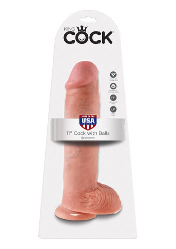 Pipedream Dildo 11" KING COCK With Balls