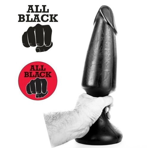 ALL BLACK AB71 13.5" XXL Butt Plug Dildo