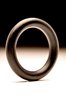 Black Thick 9mm Rubber Single Cock Ring 45mm