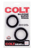 COLT Silicone Super Cock Rings 2 Pack Black