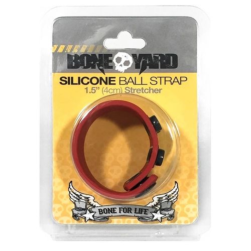 BONEYARD Silicone Ball Strap 1.5" RED