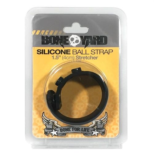 BONEYARD Silicone Ball Strap 1.5" BLACK