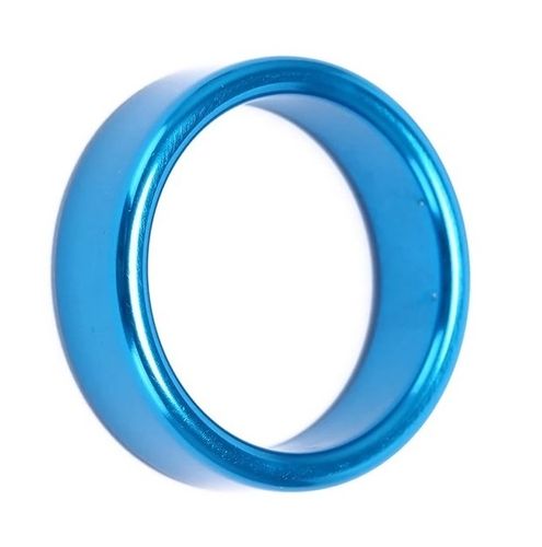 Alloy Metallic Cock Ring Height 15mm Ø40mm Blue