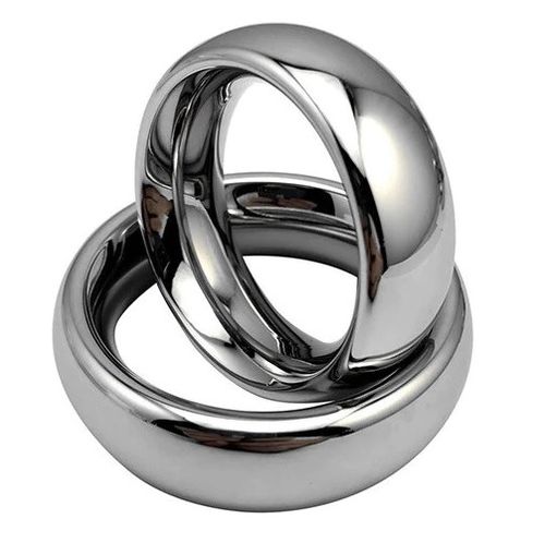 Stainless Steel MEGA DONUT Metal Cock Ring Ø40mm