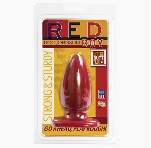 Doc Johnson RED BOY Butt Plug LARGE