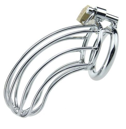 BIRD CAGE Metal Cock Ring Chastity Device 40mm