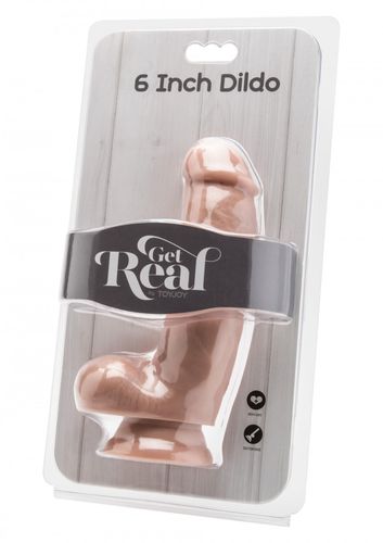 TOYJOY GET REAL Dildo 6" Cock With Balls Skin