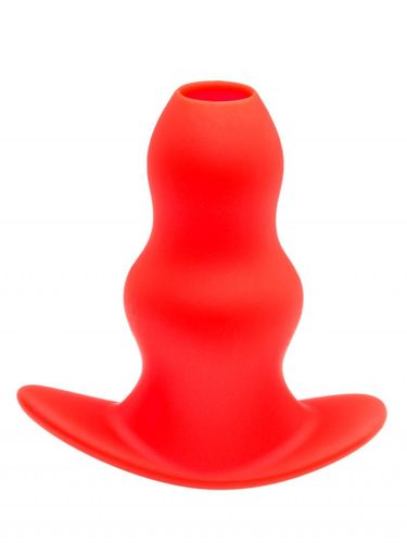 STRETCH RED HOLE Tunnel Butt Plug Large C