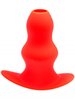 STRETCH RED HOLE Tunnel Butt Plug Extra Large D