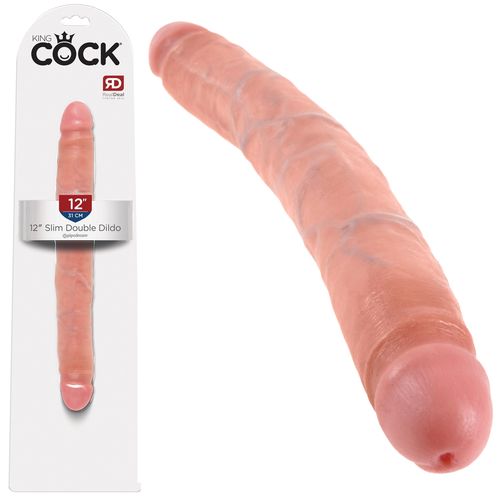 Pipedream KING COCK SLIM Double Ended Dildo 12"