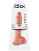 Pipedream Dildo 10" KING COCK With Balls SKIN