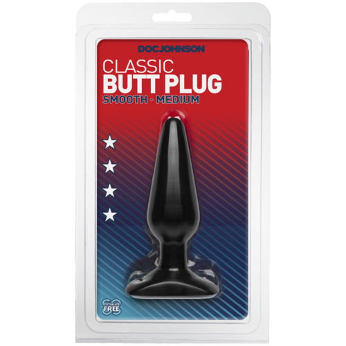 DOC Johnson CLASSIC Butt Plug Medium Black
