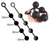 FIST Silicone ANAL BALLS 4 x 50mm LARGE Black