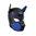 NEOPRENE Two-Toned Dog PUPPY Mask Blue
