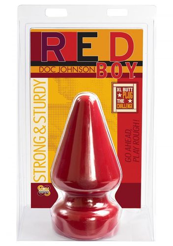 Doc Johnson RED BOY Butt Plug XL CHALLENGE