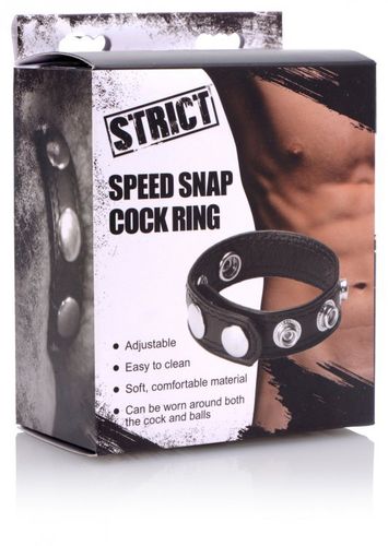 STRICT PU Leather Speed Snap Cock Strap