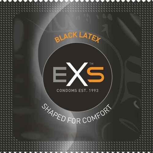 EXS Black Latex Condoms 5 Pack