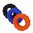 TYRE Silicone Cock Ring Ball Ring Orange