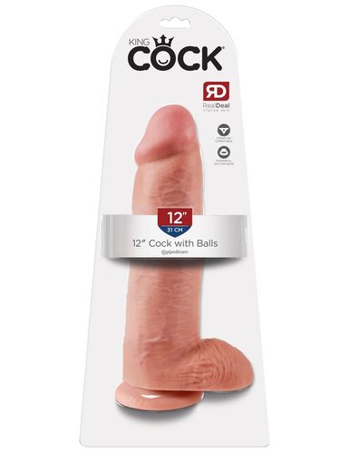 Pipedream Dildo 12" KING COCK With Balls
