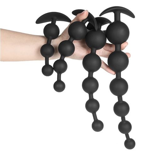 ANAL BEADS Silicone Anchor Butt Plug Small